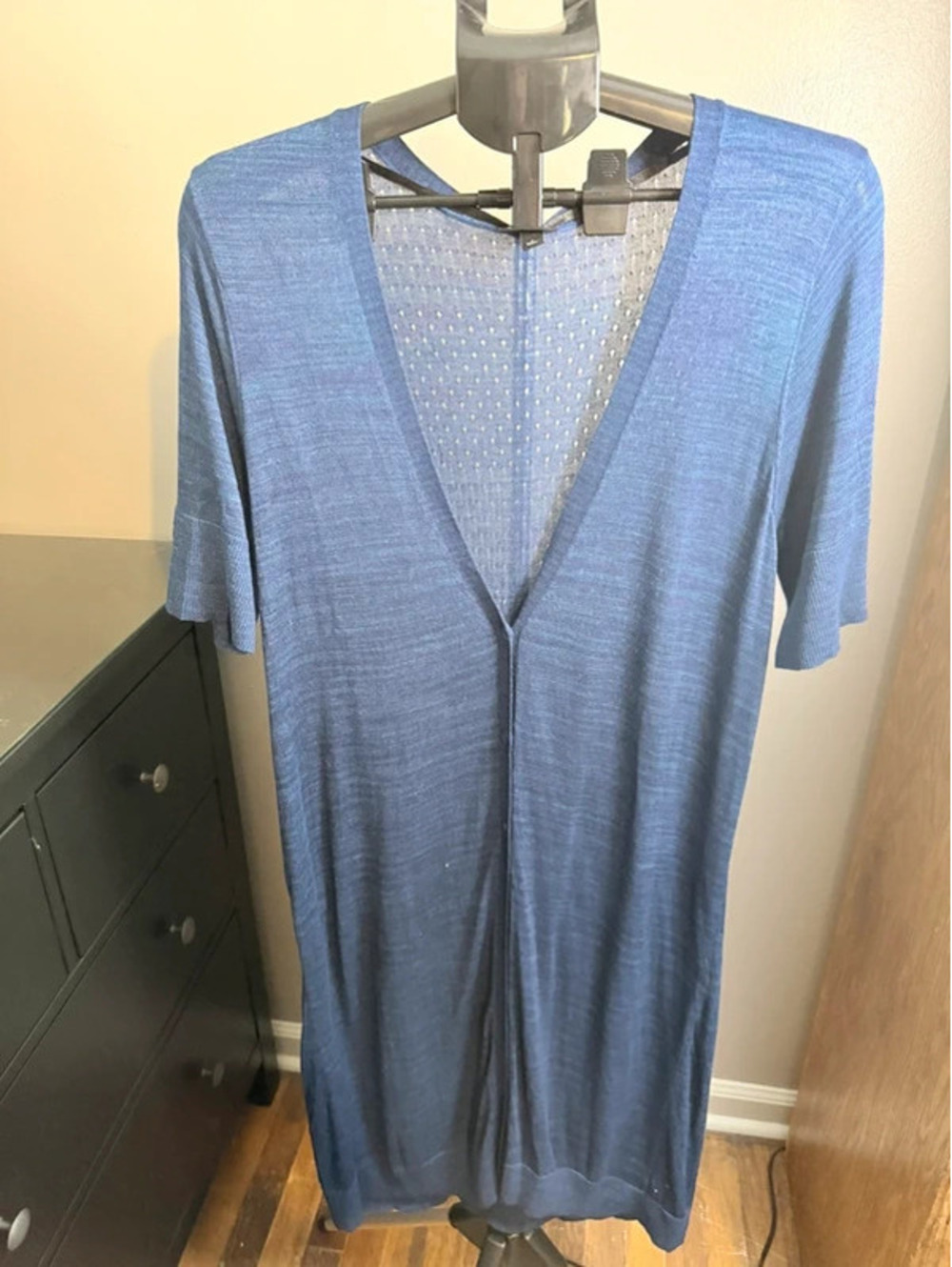Torrid Size 1 Blue Open Front Long Cardigan
